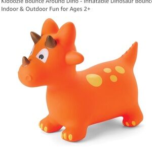Hippyty hoppity Hop-along jumping orange dinosaur or exercise ball for kids